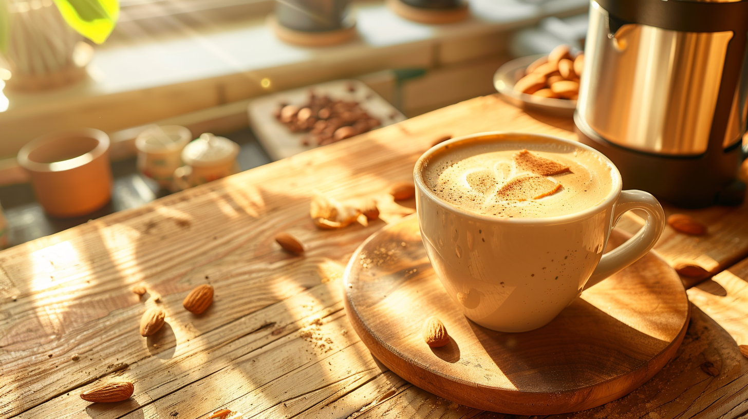 Un régal matinal : café au beurre d’amande pour une journée parfaite